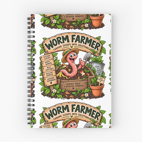 Item preview, Worm Farmer Turning Scraps Into Solutions Organic Gardening designed and sold by FindYouByZ.