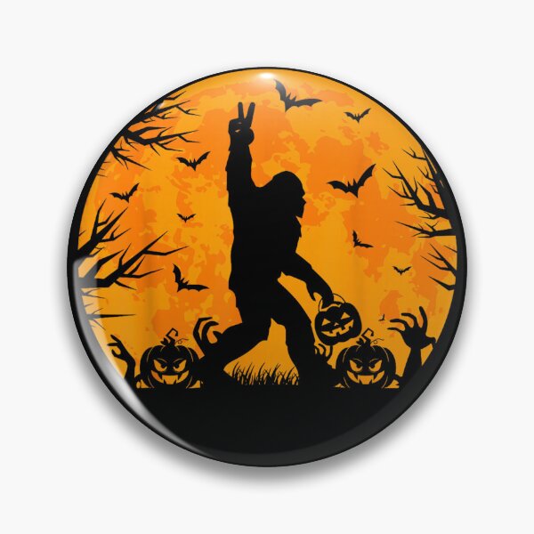 Item preview, Spooky Halloween Bigfoot Pumpkin Funny Halloween Sasquatch  designed and sold by River Silva.