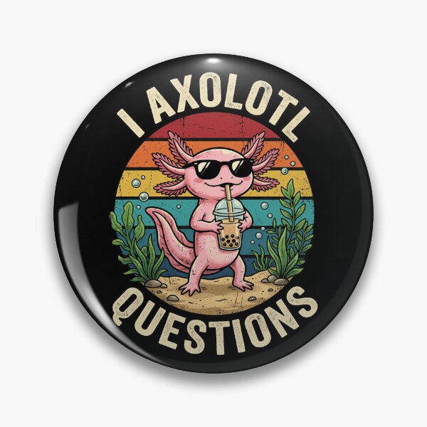 Item preview, I Axolotl Questions Funny Boba Tea designed and sold by NoeValdric.