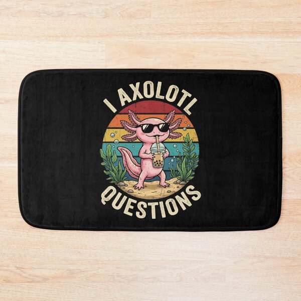 Item preview, I Axolotl Questions Funny Boba Tea designed and sold by NoeValdric.