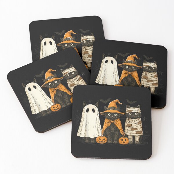 Item preview, Retro Black Cat Witch Scary Halloween Pumpkin Women Men Kids  designed and sold by River Silva.