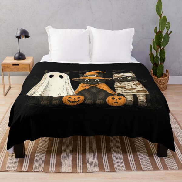 Item preview, Retro Black Cat Witch Scary Halloween Pumpkin Women Men Kids  designed and sold by River Silva.