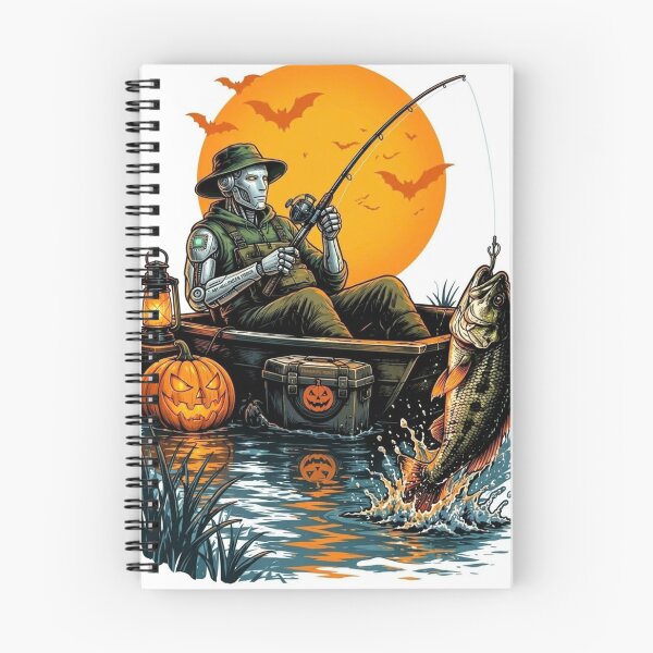 Item preview, pooky Fisherman, Bass & Full Moon Fishing Design designed and sold by CKADigital.