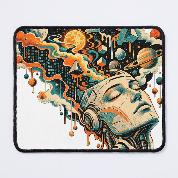 Item preview, Retro Cosmic Android Tee designed and sold by A Light Worker.