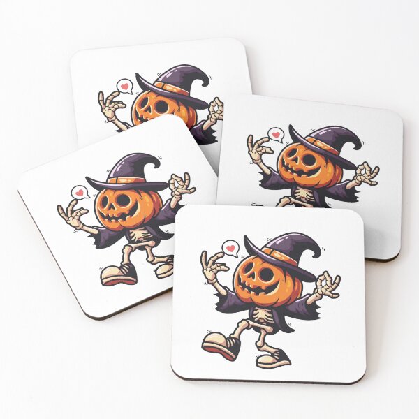 Item preview, Dancing Pumpkin Witch Skeleton designed and sold by Weird0Art.