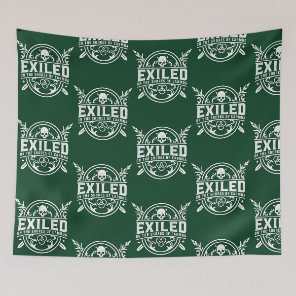 Artikelvorschau, Exil-Logo – Weiß entworfen und verkauft von BarelyCoolShop.