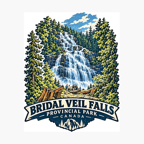 Item preview, Bridal Veil Falls Provincial Park Canada designed and sold by clintang.