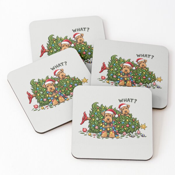 Item preview, Airedale Terrier play on christmas designed and sold by DIGOR shop.