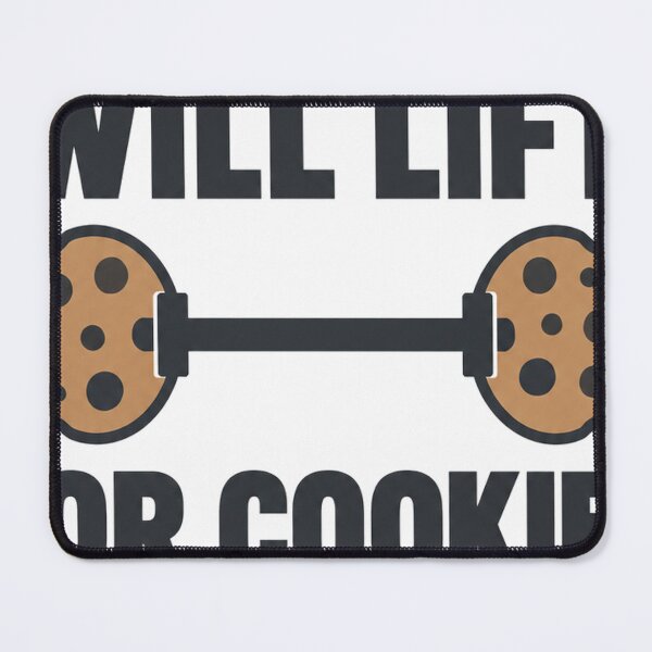 Item preview, Will Lift For Cookies Funny Gym designed and sold by TheSteadyTees.
