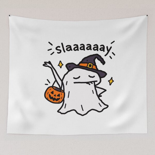 Item preview, Slay Ghost Halloween Doodle designed and sold by MonkiFlipp.
