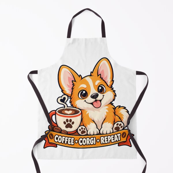Item preview, Corgi Café – Coffee, Corgi, Repeat designed and sold by OLIVER-AGOUR.