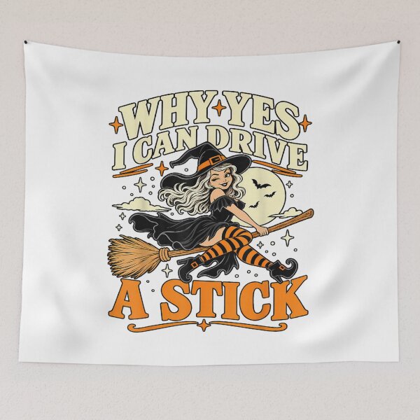 Item preview, Funny Halloween Witch Broomstick Quote designed and sold by NoeValdric.