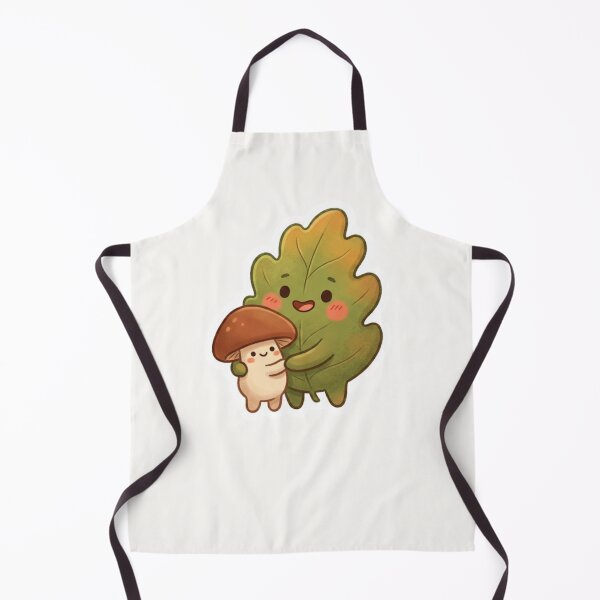 Item preview, Cute Leaf Cuddling Mushroom Autumn Sticker designed and sold by Cerys-GS.