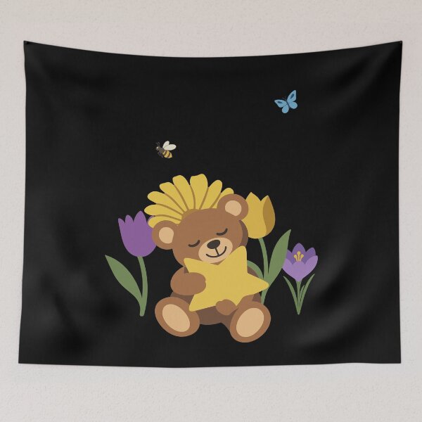 Item preview, Teddy bear with star · Bouquet of flowers · Plant lover designed and sold by Sir-Freaky.