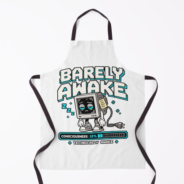 Item preview, Barely Awake – Retro Pixel Sleep Humor designed and sold by Mad Factory Designs.