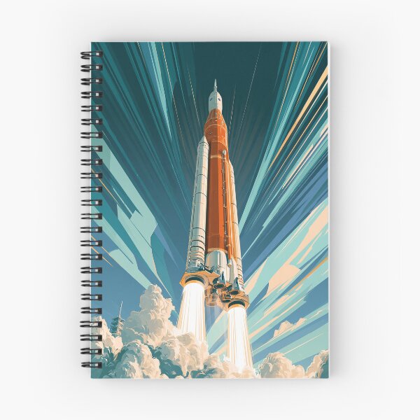 Item preview, SLS Artemis Rocket Launch Illustration designed and sold by Skyframe Aviation.