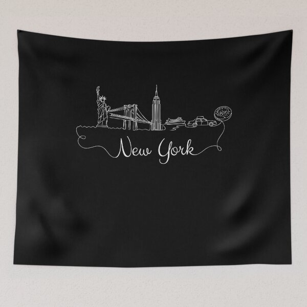 Artikelvorschau, Souvenir für Liebhaber der New Yorker Skyline – Künstlerisches New York entworfen und verkauft von DSWShirts.