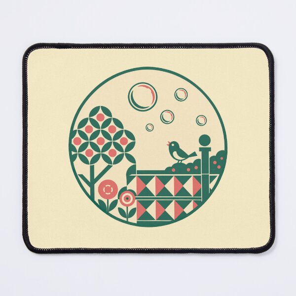 Item preview, Retro Garden – Bird and Bubbles designed and sold by mellow-koko.