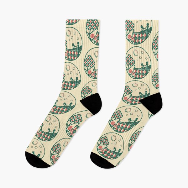 Item preview, Retro Garden – Bird and Bubbles designed and sold by mellow-koko.