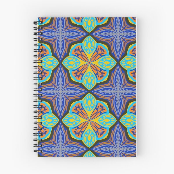 Item preview, Bright Yellow & Azure Mosaic | Mexican Talavera Tile Geometric Pattern designed and sold by Rukhscreations.
