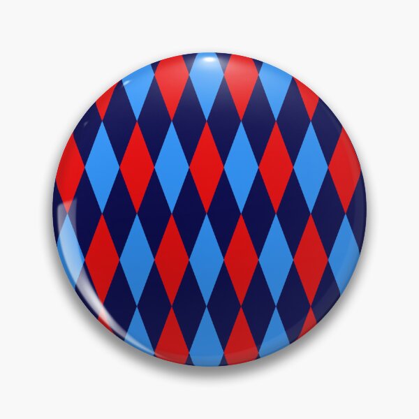 Item preview, Red Blue Navy Blue Harlequin Diamonds Pattern   designed and sold by PatternTitan.