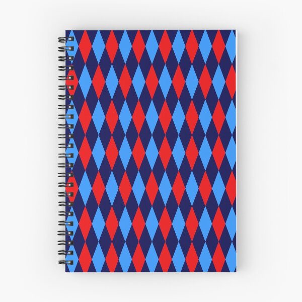 Item preview, Red Blue Navy Blue Harlequin Diamonds Pattern   designed and sold by PatternTitan.