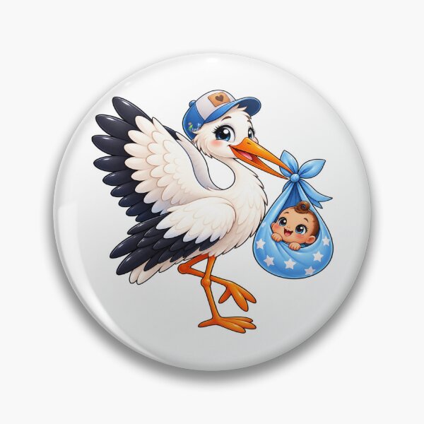 Item preview, Baby boy on the way with the stork designed and sold by cheznamaloue.