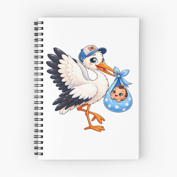 Item preview, Baby boy on the way with the stork designed and sold by cheznamaloue.