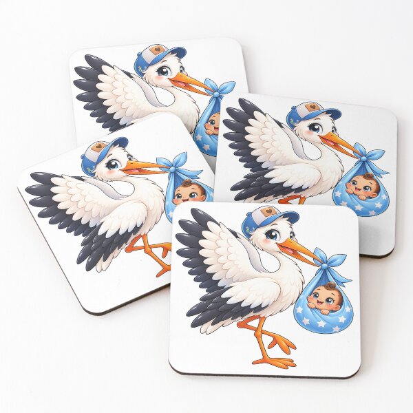 Item preview, Baby boy on the way with the stork designed and sold by cheznamaloue.