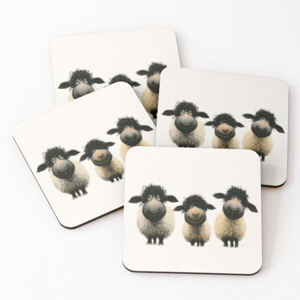 Item preview, Gorgeous Valais Sheep ' The Sheep Hangover ’ BY SHiRLeY MacARTHuR designed and sold by Shirley MacArthur Art.