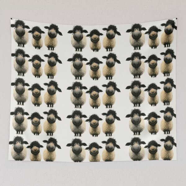 Item preview, Gorgeous Valais Sheep ' The Sheep Hangover ’ BY SHiRLeY MacARTHuR designed and sold by Shirley MacArthur Art.