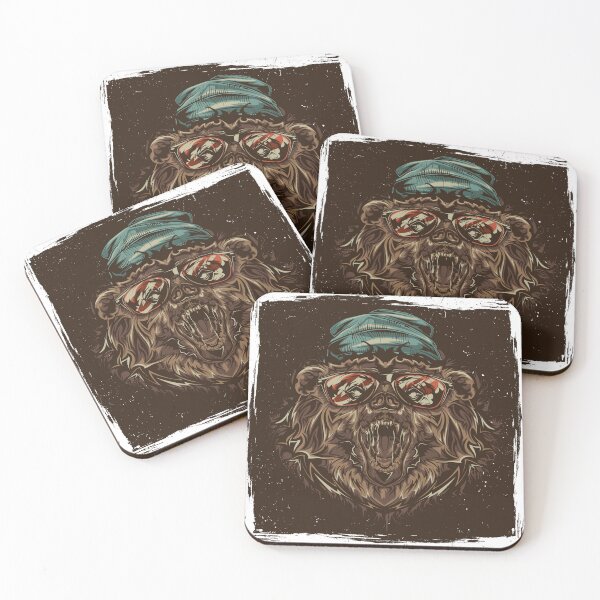 Item preview, ​Aggressive Streetwear Bear Cool Urban Graphic Art designed and sold by Minem39.