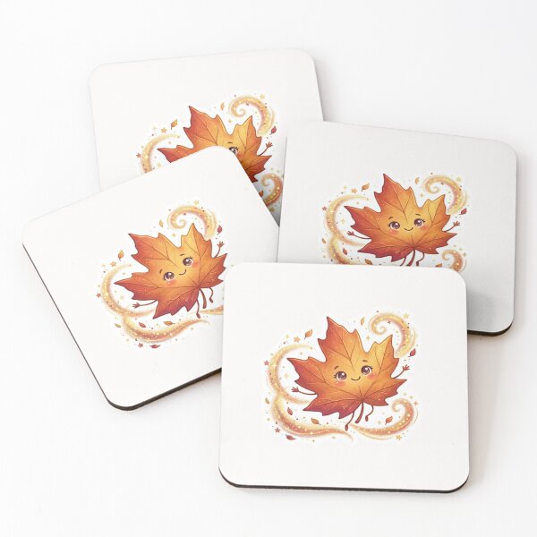 Item preview, Cute Leaf With Autumn Wind Sparkles Sticker designed and sold by Cerys-GS.