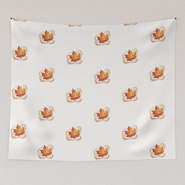 Item preview, Cute Leaf With Autumn Wind Sparkles Sticker designed and sold by Cerys-GS.
