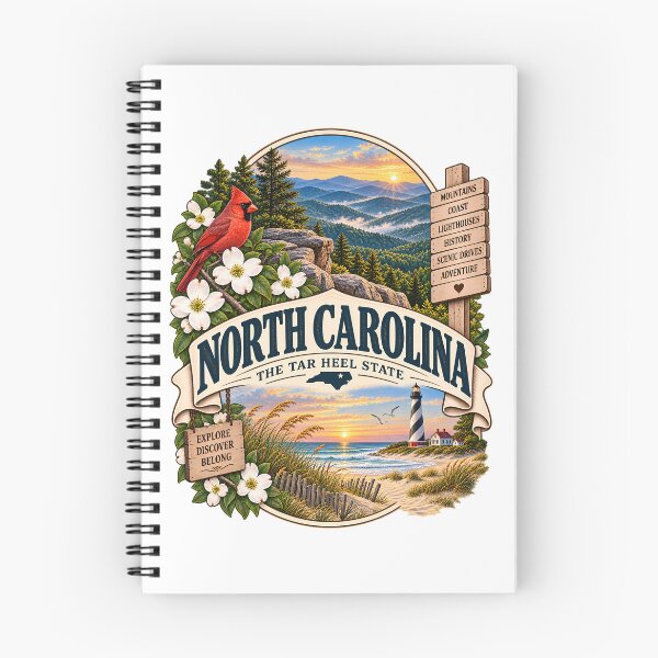 Item preview, North Carolina Vintage Travel Badge – The Tar Heel State designed and sold by BLUEFOX05.