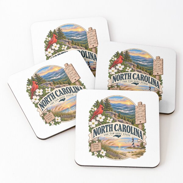 Item preview, North Carolina Vintage Travel Badge – The Tar Heel State designed and sold by BLUEFOX05.