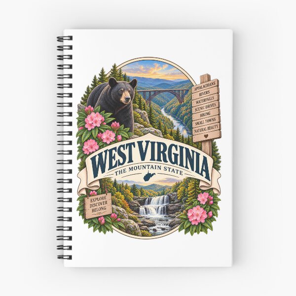 Item preview, West Virginia Vintage Travel Badge – The Mountain State designed and sold by BLUEFOX05.