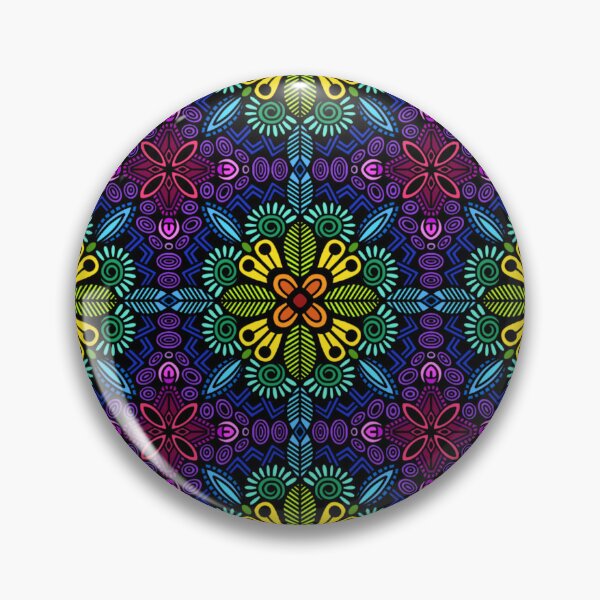 Item preview, Intricate Psychedelic Kaleidoscope Mandala Geometric Pattern designed and sold by FioreDiCiliegio.