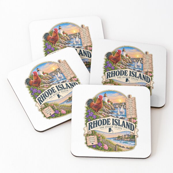 Item preview, Rhode Island Vintage Travel Badge – The Ocean State designed and sold by BLUEFOX05.