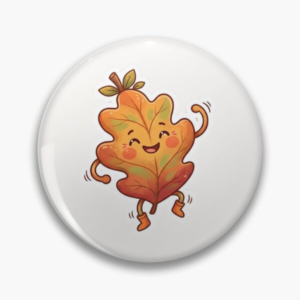 Item preview, Cute Leaf Doing Silly Dance Autumn Sticker designed and sold by Cerys-GS.