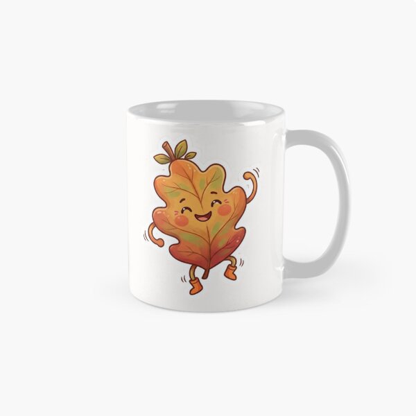 Item preview, Cute Leaf Doing Silly Dance Autumn Sticker designed and sold by Cerys-GS.
