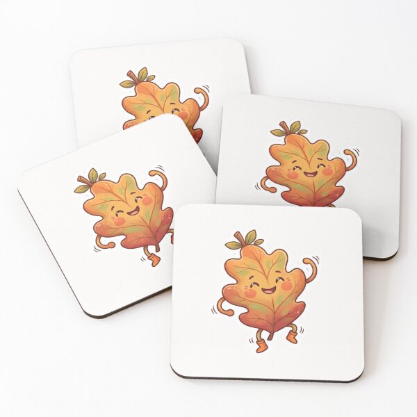 Item preview, Cute Leaf Doing Silly Dance Autumn Sticker designed and sold by Cerys-GS.