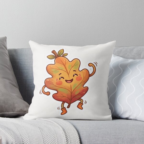 Item preview, Cute Leaf Doing Silly Dance Autumn Sticker designed and sold by Cerys-GS.