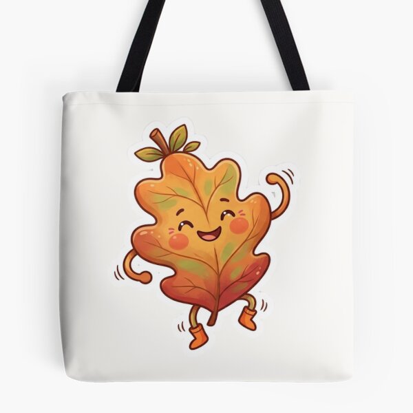 Item preview, Cute Leaf Doing Silly Dance Autumn Sticker designed and sold by Cerys-GS.
