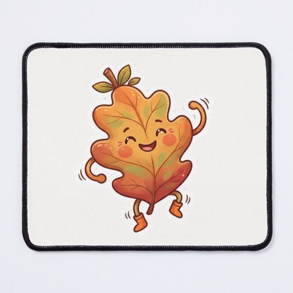 Item preview, Cute Leaf Doing Silly Dance Autumn Sticker designed and sold by Cerys-GS.
