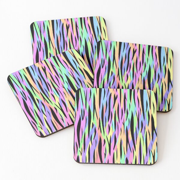 Item preview, Rainbow Tiger Stripes Pattern designed and sold by Sartoris Art.