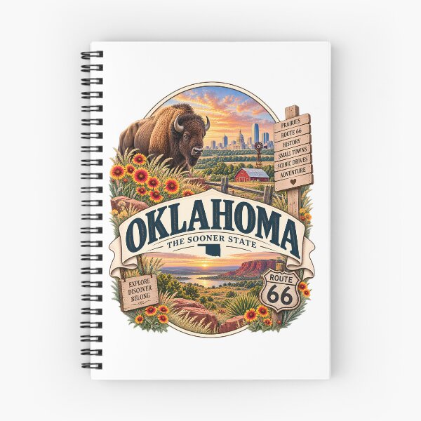 Item preview, Oklahoma Vintage Travel Badge – The Sooner State designed and sold by BLUEFOX05.