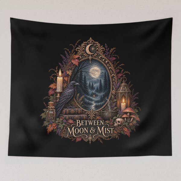 Item preview, Between Moon and Mist – Gothic Dark Forest Design designed and sold by Scarlett-Goods.