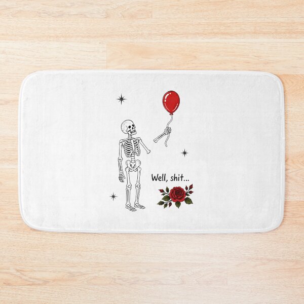 Item preview, Skeleton Balloon Well Shit Rose Art designed and sold by OlyvieArt.