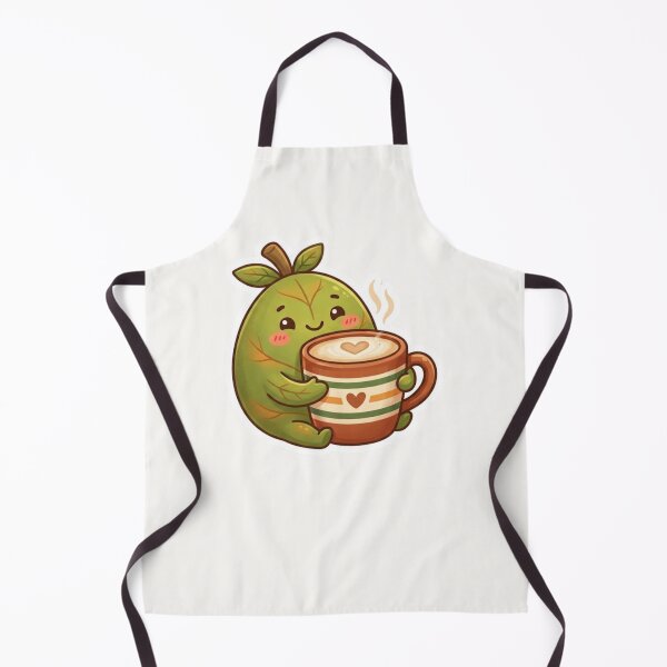 Item preview, Cute Leaf Snuggling Warm Drink Autumn Sticker designed and sold by Cerys-GS.